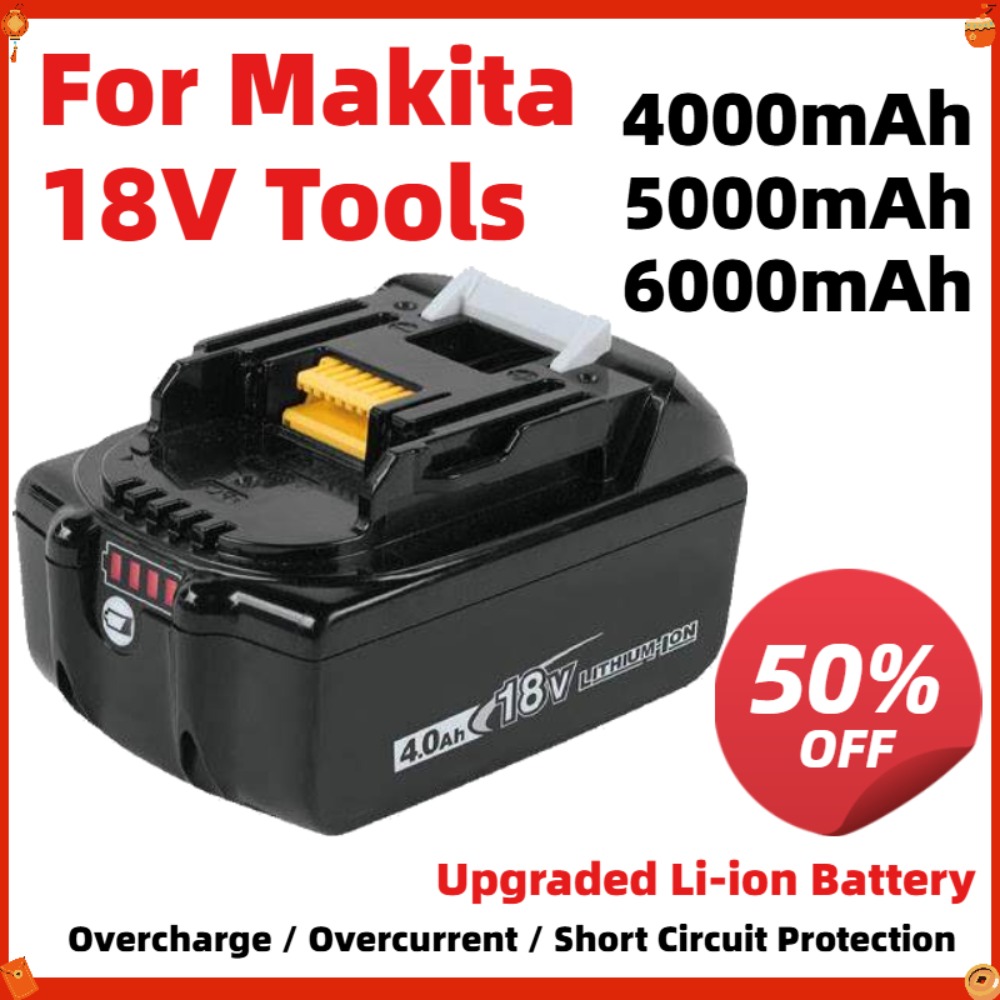 Makita Drill Dtw300 - 6000mAh Upgraded Battery For Makita 18V