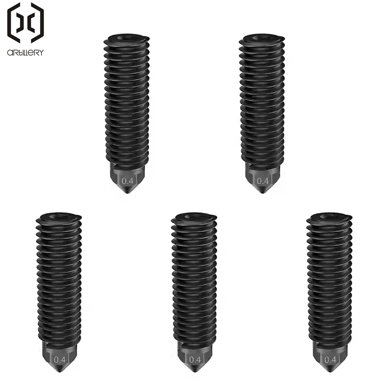 Nozzle 0.4Mm Hardened - ARTILLLERY 0.4mm Black Hardened Steel Nozzle