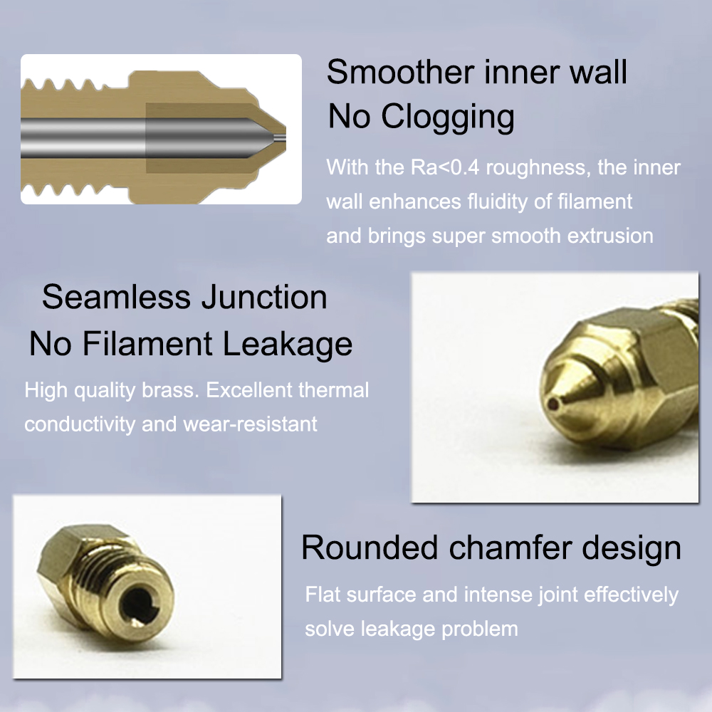 3Pcs Nozzles For Ender 5 Max B - огляд і ціна Nozzle 0.4Mm Hardened