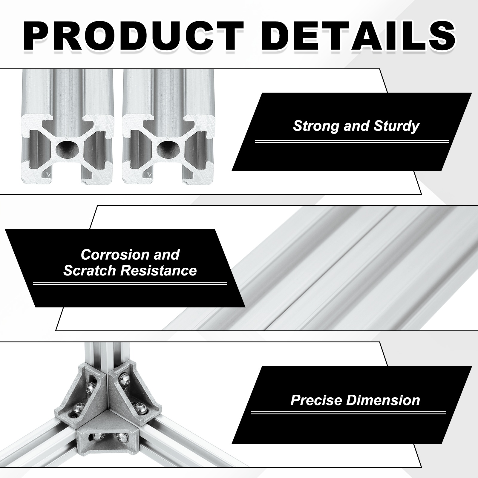 2Sets 100-400mm V Slot 2020 Al - огляд і ціна V Slot Aluminum Extrusion