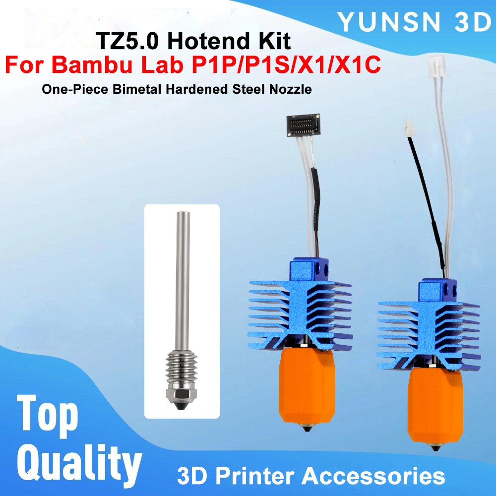 TZ5.0 Hotend Kit For Bambu Lab - огляд і ціна Nozzle 0.4Mm Hardened