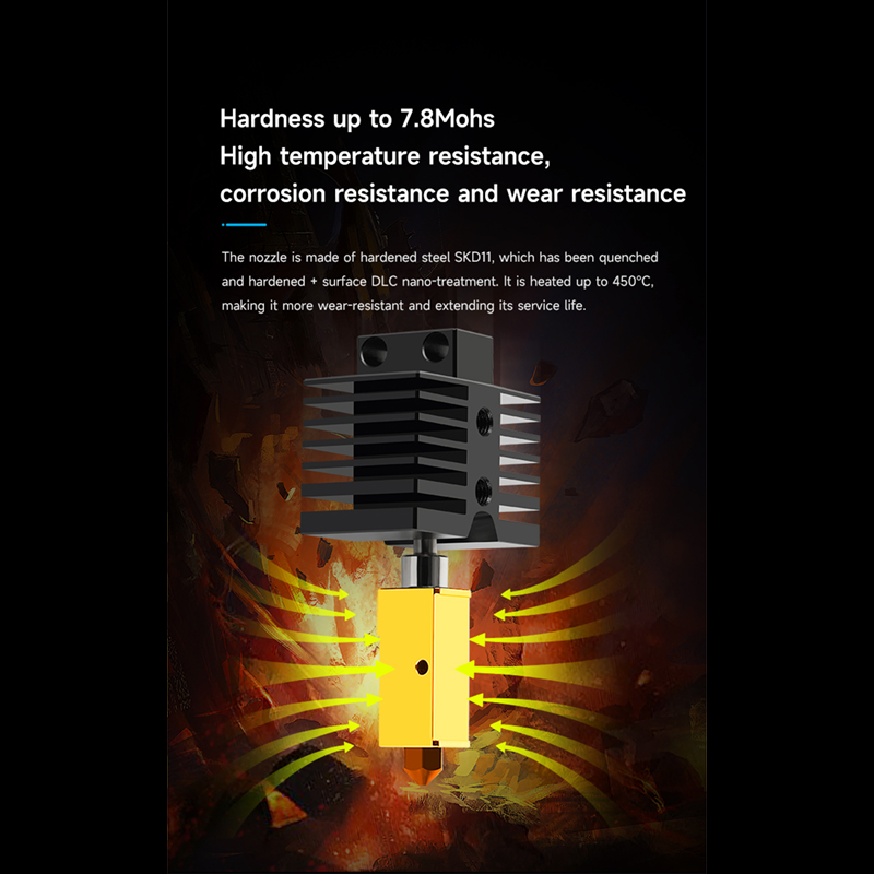 New Upgrade hotend with 0.4mm  - огляд і ціна Nozzle 0.4Mm Hardened