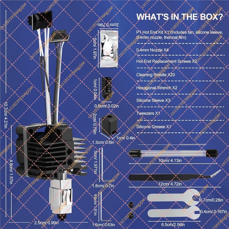 FY XB-For Bambu Lab P1P/P1S, H - огляд і ціна Nozzle 0.4Mm Hardened