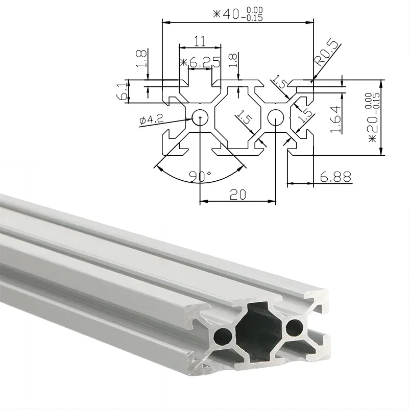 2Pcs 2040 V-Slot Aluminum Extr - огляд і ціна V Slot Aluminum Extrusion